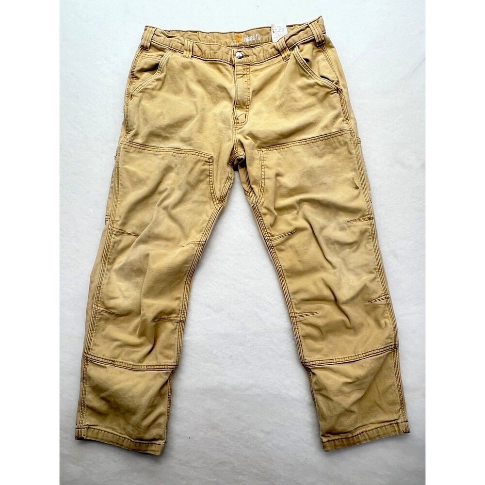 Carhartt Men's Rugged Flex Relaxed Fit Double Knee Utility Work Pants 36x30 - Picture 1 of 13